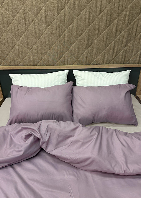 Комплект постельного белья, Decorator Nirvana Евро 200х215 лиловый с бежевым (88-030) Киев - изображение 7