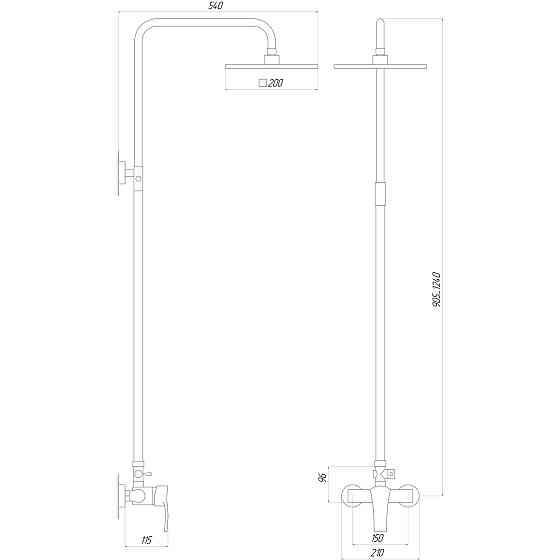 Душова система Globus Lux QUEENSLAND GLQU-0077 Київ