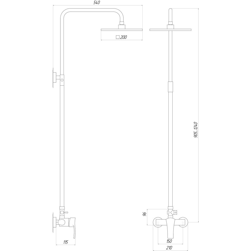 Душова система Globus Lux QUEENSLAND GLQU-0077 Київ - фото 5