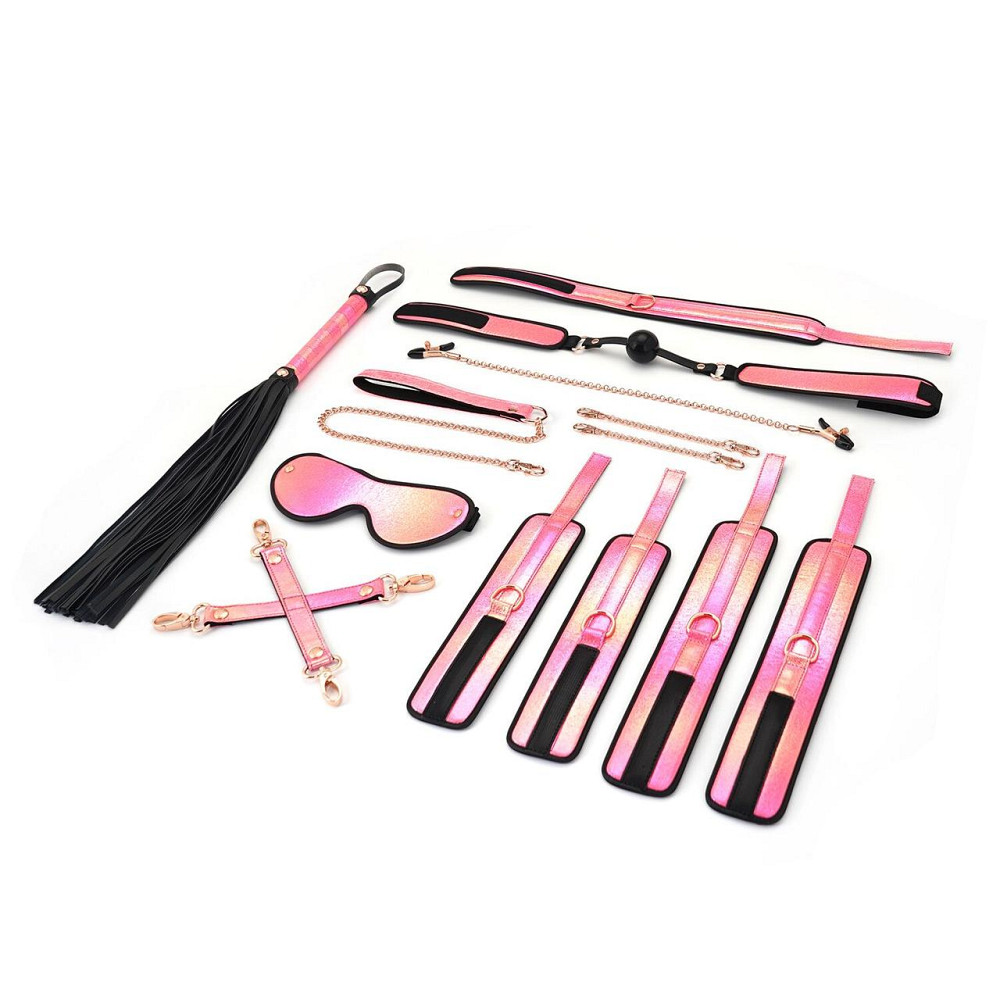 БДСМ-набір Liebe Seele Vivid Sakura 8 Pieces Set, 8 аксесуарів, екошкіра на оксамитовій основі Sex Aura Київ - фото 2