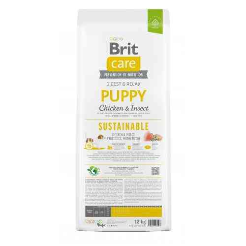Корм сухий Brit Care Dog Sustainable Puppy для цуценят з куркою Київ