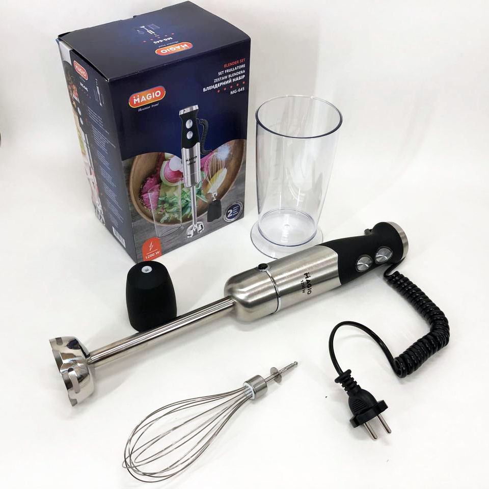 Багатофункціональний блендер Magio MG-645 1200 Вт, Занурювальний блендер для домашніх потреб MN-84 Львів - фото 15