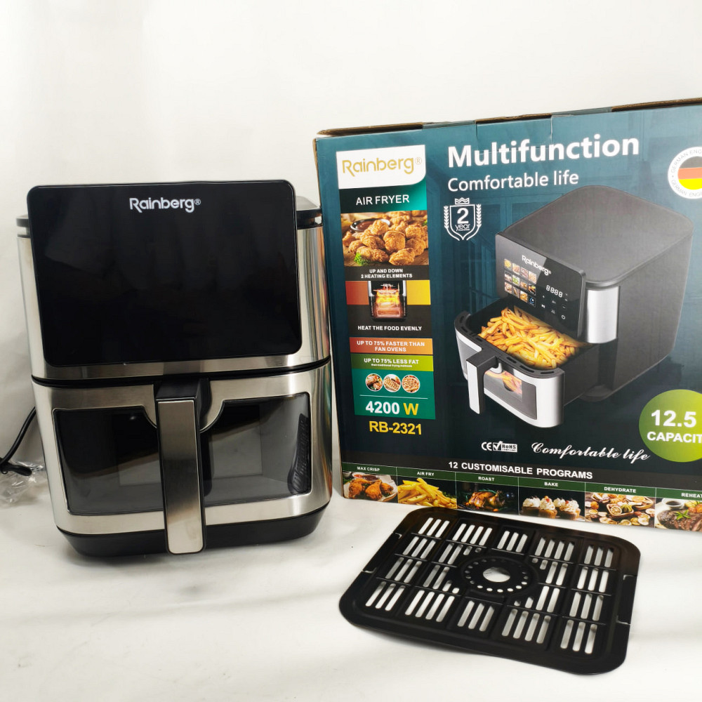 Фритюрница с функцией жарки без масла Rainberg RB-2321 4200Вт 12.5л, Фритюрницы для жарки пончиков IL-39 Львов - изображение 4