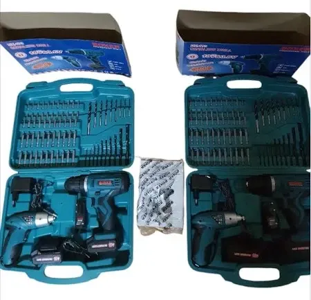 Набор аккумуляторных шуруповертов BX-173 18В + 3.6В, 2 АКБ, кейс, 76 предметов, дрель + мини-отвертка Одесса - изображение 2