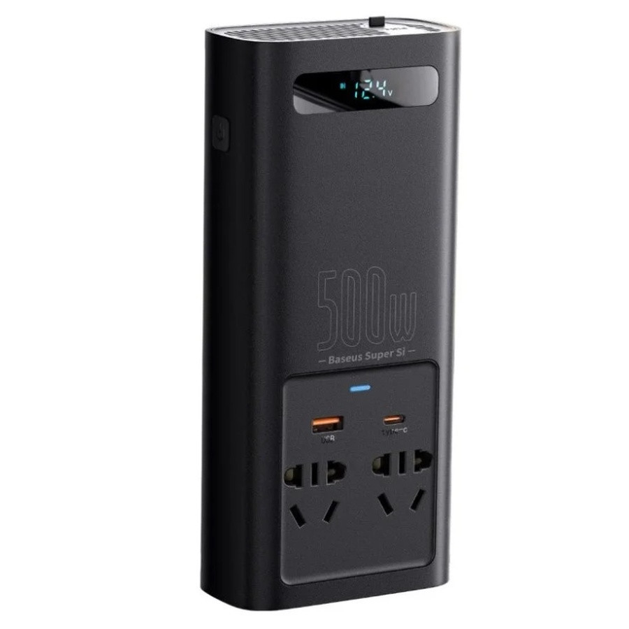 Автомобільний інвертор Baseus 500W чорний Київ - фото 7