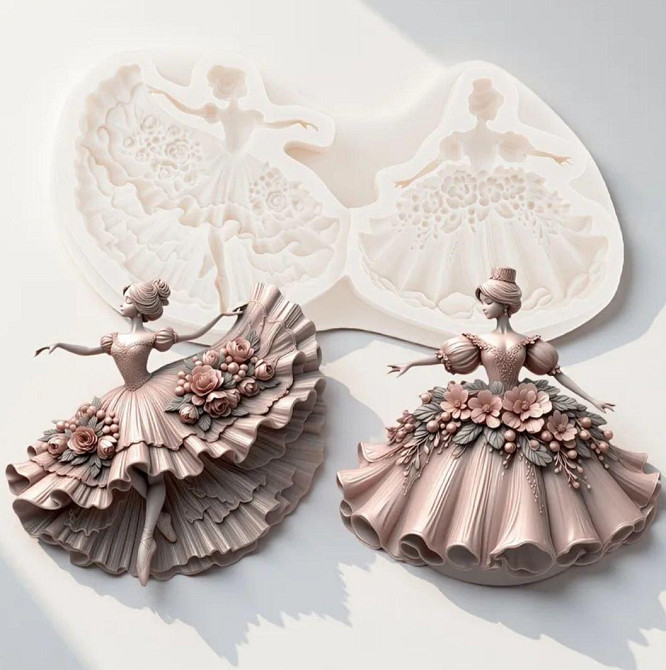 Силиконовый молд Балерина 171 наа 90 мм серый Киев - изображение 1
