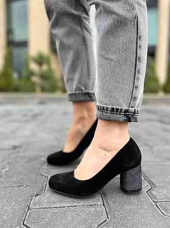 Nivelle Туфлі жіночі NIVELLE чорні замша натуральна каблук 6 см (1529/6030-6045) Коломия