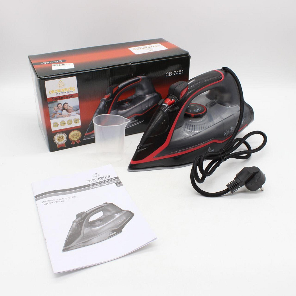 Парова праска,2600Вт,380мл,CB-7451 SBR Київ - фото 10
