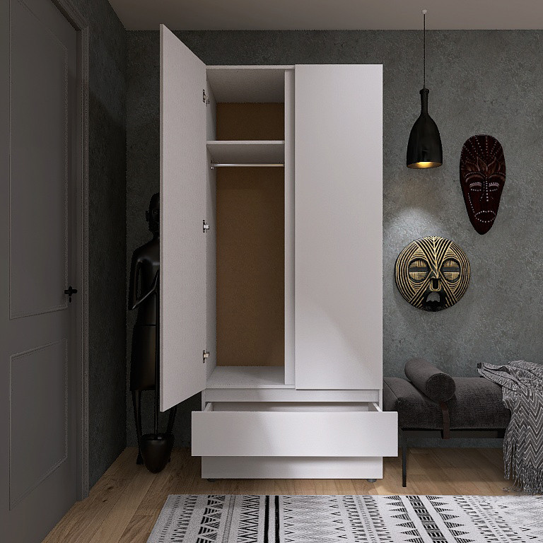 Шафа дводверна Еверест ШЛ-2 Лайт Німфея Альба (DTM-4676) Львів - фото 6