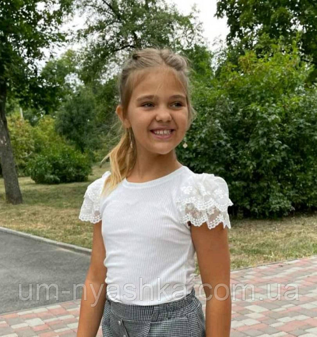 Школьная блуза короткий рукав 122-158 Кривой Рог - изображение 1