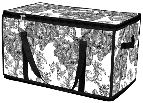 Кошик Idea Home DB-28 Anthracite Flowers 60x30x30 см (7058560) Київ