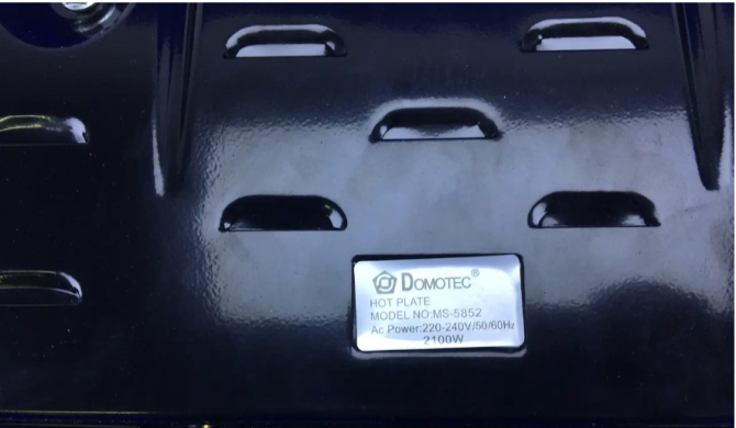 Настільна склокерамічна плитка інфрачервона Domotec MS-5852 2кф 2100Вт Чорний 6814 Київ - фото 7