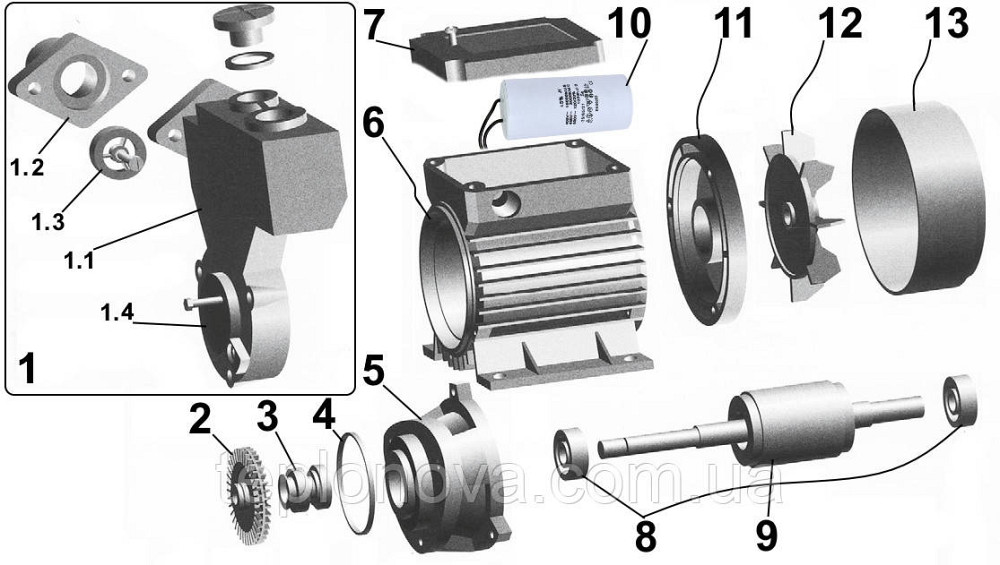 Насос вихревой Optima TPS60 N 0,37кВт  с эжектором Черновцы - изображение 4