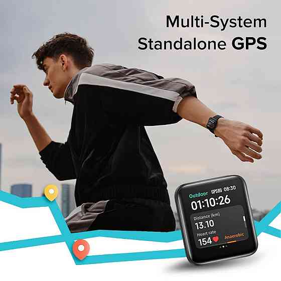 Смарт-годинник Redmi Watch 2 Lite з GPS, моніторингом пульсу, сну, стресу, SpO2 та 100+ режимами, чо Київ