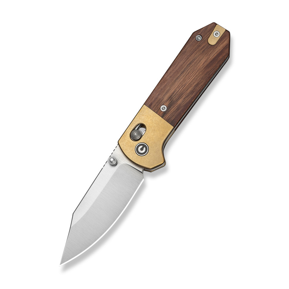 Нож складной карманный Civvi Yonder Clip Point (7.3 см) 14C28N / Wood and Brass натуральный Киев - изображение 1