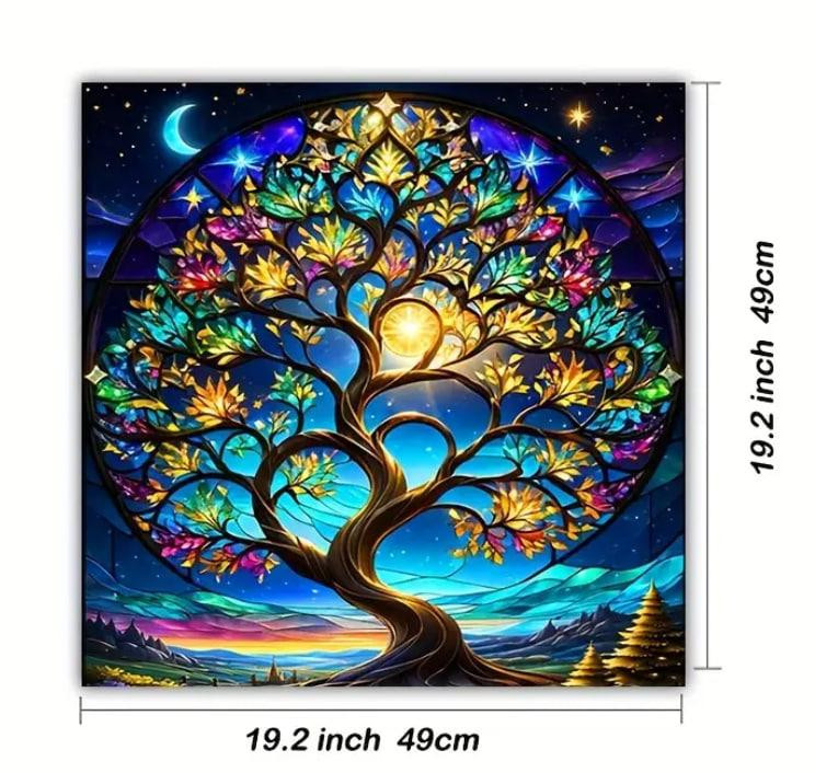 Алтарная скатерть для карт Таро и Рун. Скатерть для гадания 49*49 см. Древо жизни Киев - изображение 2