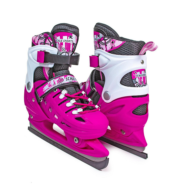 Ковзани розсувні Scale Sport. Pink, розмір 34-38 Одеса - фото 1