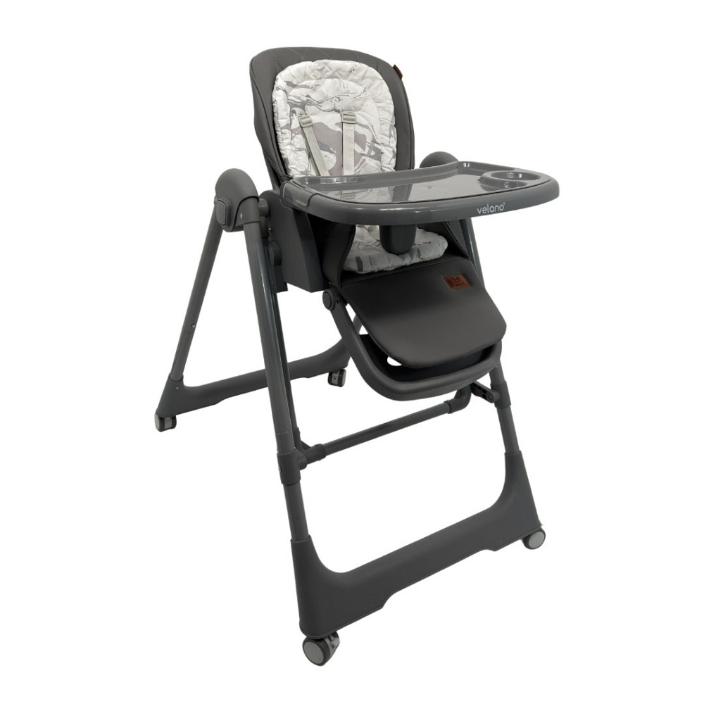 Стілець-гойдалка для годування дитини 2 в 1 VELANO Nomi, black Київ - фото 1