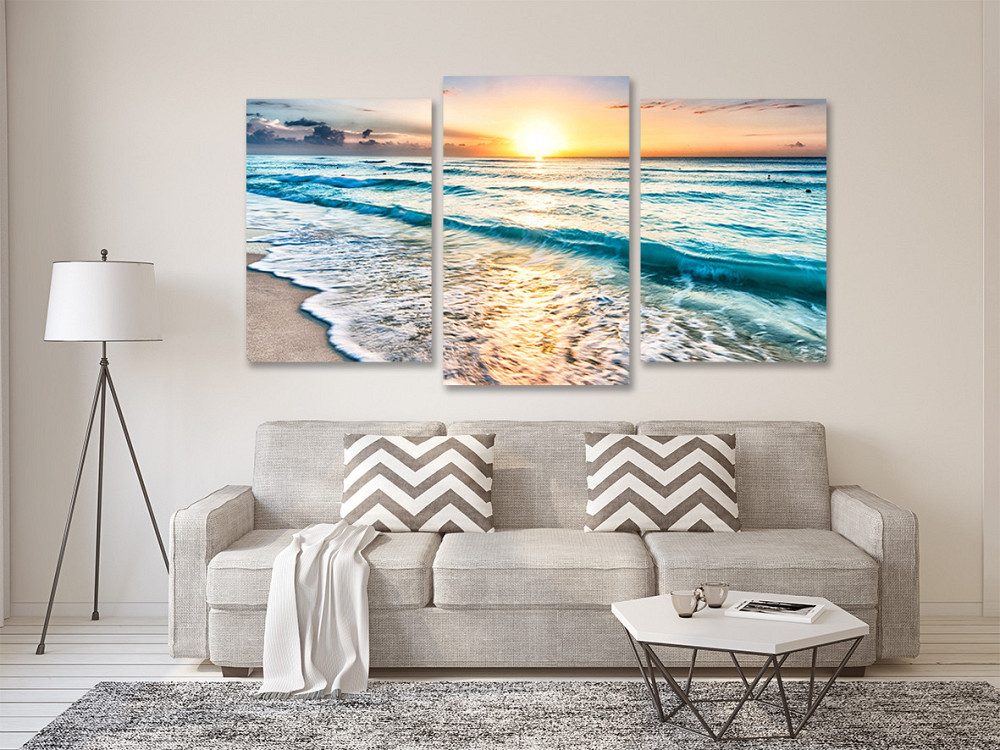Модульна картина у вітальню/ спальню Голубі хвилі  Art-574_3 Київ - фото 2
