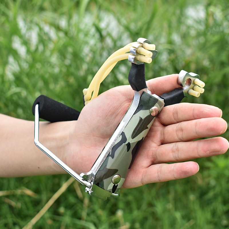 Компактна рогатка для спорту та риболовлі, колір хаки Київ - фото 1