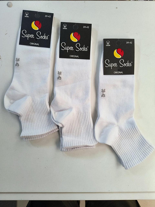 Набор мужских спортивных носков (6 шт в уп) средние по высоте белого цвета Super Socks MS6 42-44 Киев - изображение 4