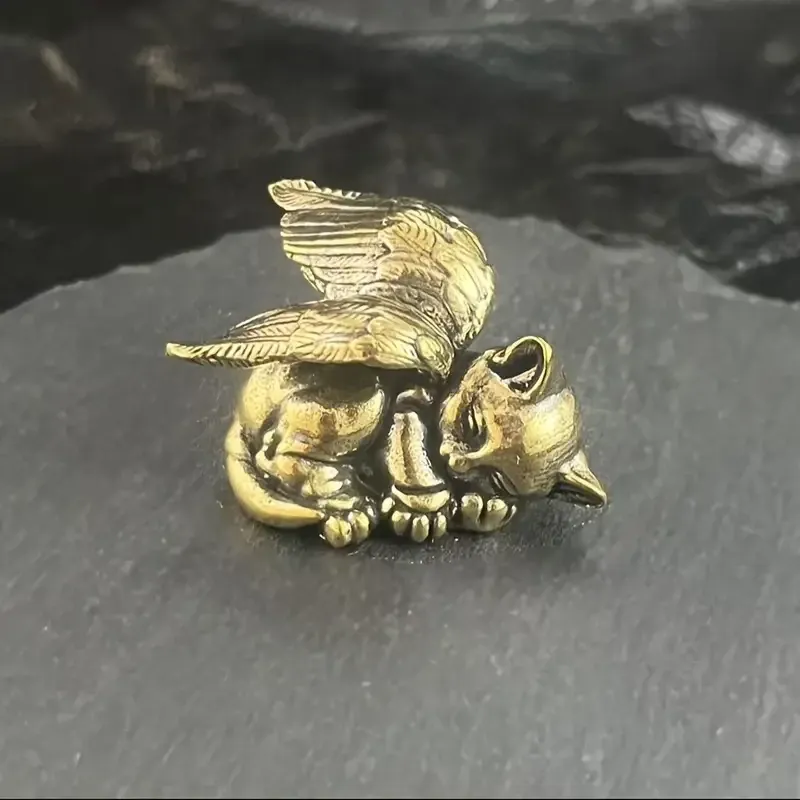 Фигурка «Спящий кот-ангел-хранитель» из латуни Киев - изображение 1