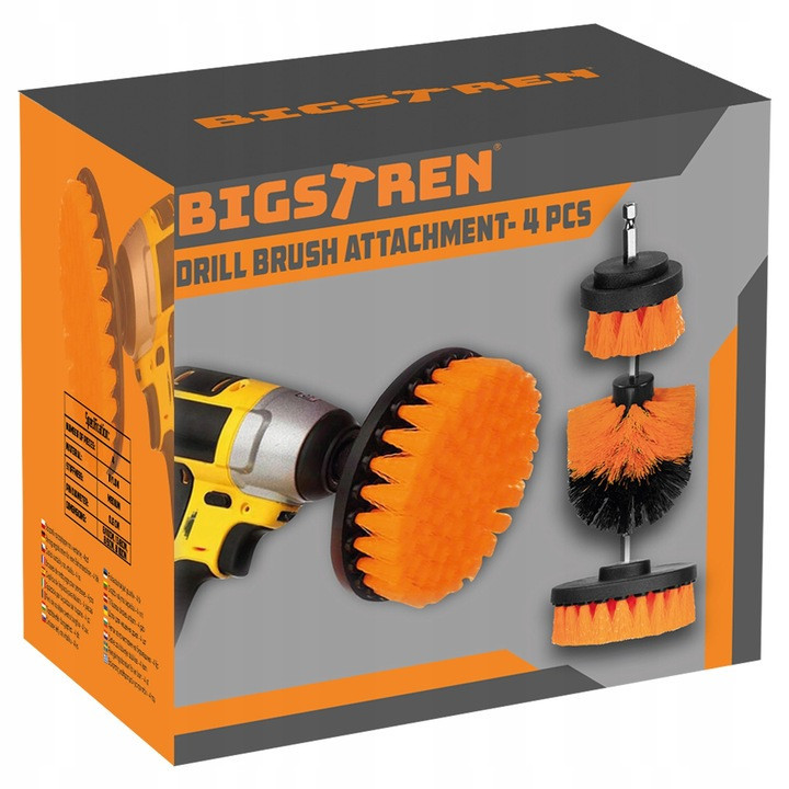 Набір щіток, що чистять 4 шт для дриля Bigstren (15248) Нововолинськ - фото 8