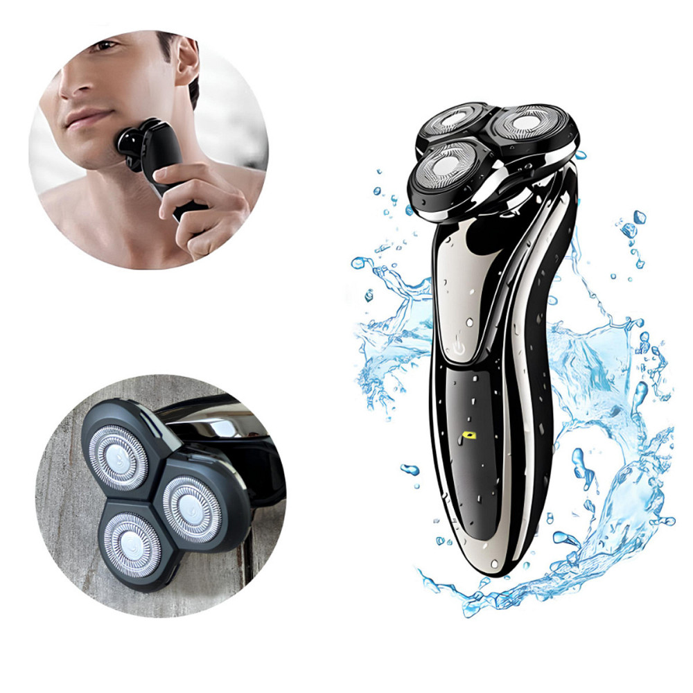 Електробритва GEMEI GM-7719 з 3 головками, що плавають, акумуляторна, до 80 хвилин автономної роботи Одеса - фото 6