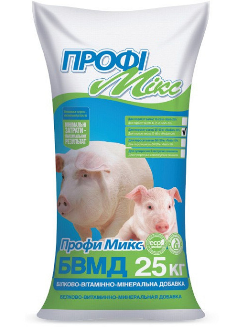 БВМД профимикс медиум 20% для поросят 25-60 кг, 25 кг Винница - изображение 1