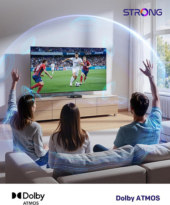 ТВ-приставка STRONG LEAP S3 4K UHD Google TV 2GB/16GB Chromecast Ethernet Wi‑Fi HDR10+ Dolby Vision Dolby Киев - изображение 2