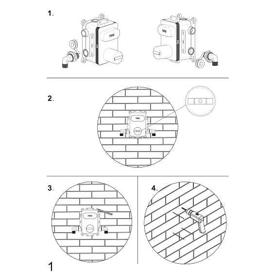 Душова система вбудована TOPAZ LOFT TLF 32117-L06-C-Termostat Луцк