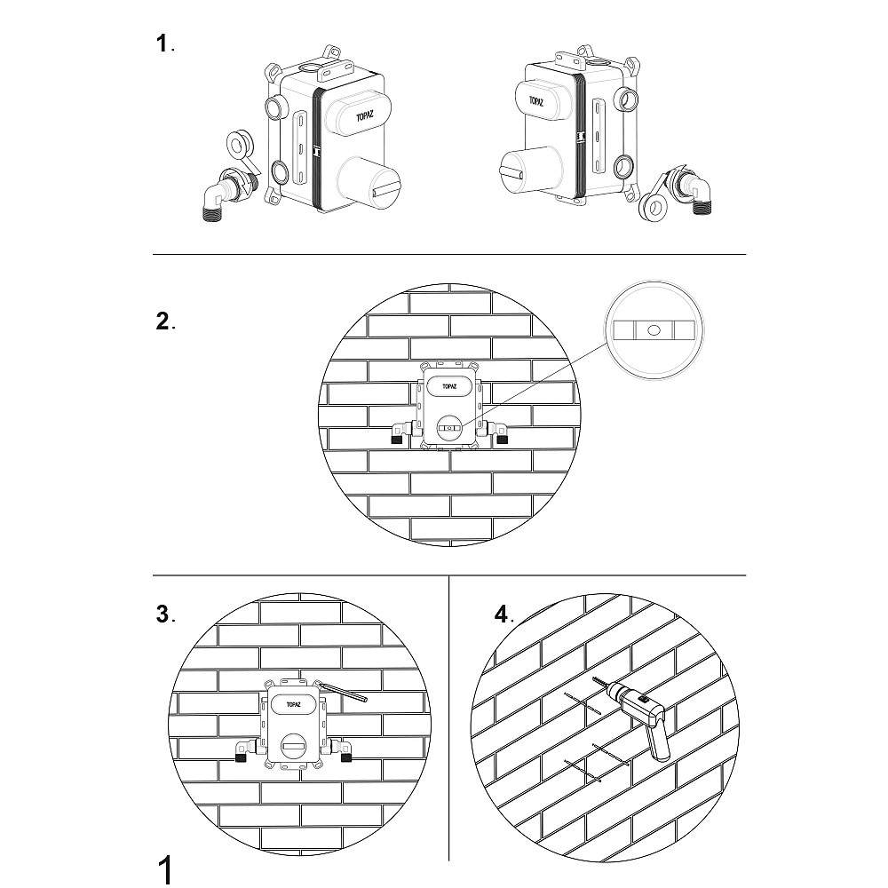Душова система вбудована TOPAZ LOFT TLF 32117-L06-C-Termostat Луцк - изображение 5