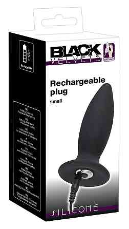 Анальна пробка - Black Velvets Rechargeable Plug Small Sex Aura Київ