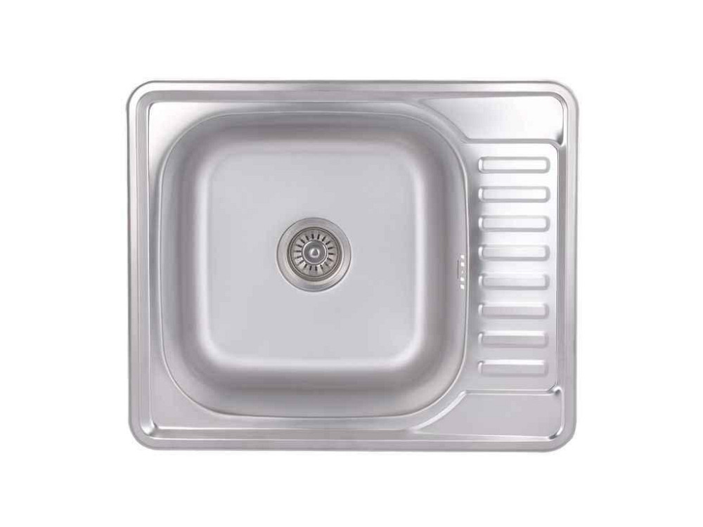Мойка врезная 580х480х180мм 1 5848, Satin 0,8мм BRIN5848SAT08 ТМ Brinex Киев - изображение 1