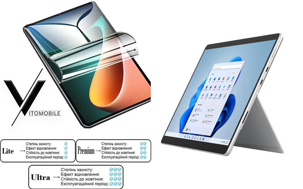 Полиуретановая пленка HyperClear Guard для Microsoft Surface Pro 8, Pro 9 Киев - изображение 1