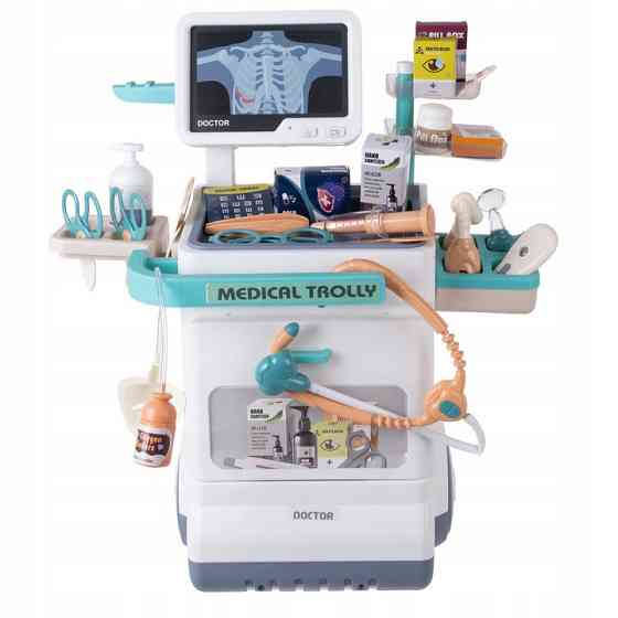 Дитячий набір лікаря візок з аксесуарами 26 елементів Iso Trade (26544) Нововолинськ