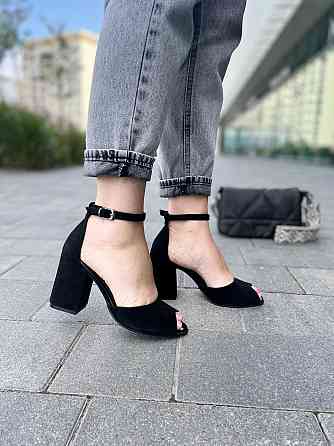 ARLEN Босоніжки жіночі ARLEN Бос-К-01 чорні (літо, замша натуральна) (3749) Коломыя