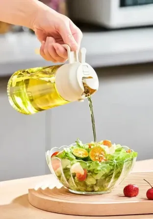 Диспенсер для растительного масла и уксуса / Распылитель дозатор для масла 2 в 1 Коломия