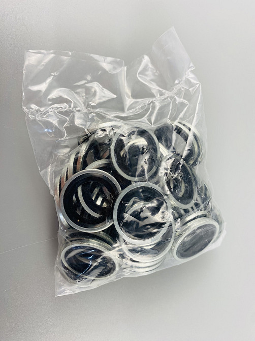 Шайба с резиновым кольцом NBR внутри 18 мм, для гидравлики, масла, воды, воздуха. Мукачево - изображение 4