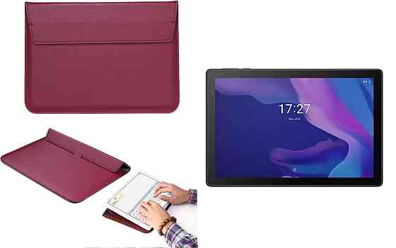 Чохол-конверт VitoCase для Alcatel TKEE MAX (8095), з функцією підставки для планшета Бордовий Київ