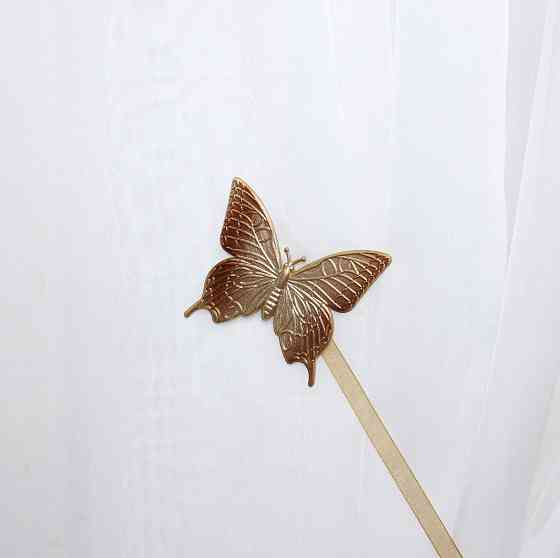 Магніти для штор і гардин (106м) Метелик набір 2 шт Золотистий (81-017) Київ