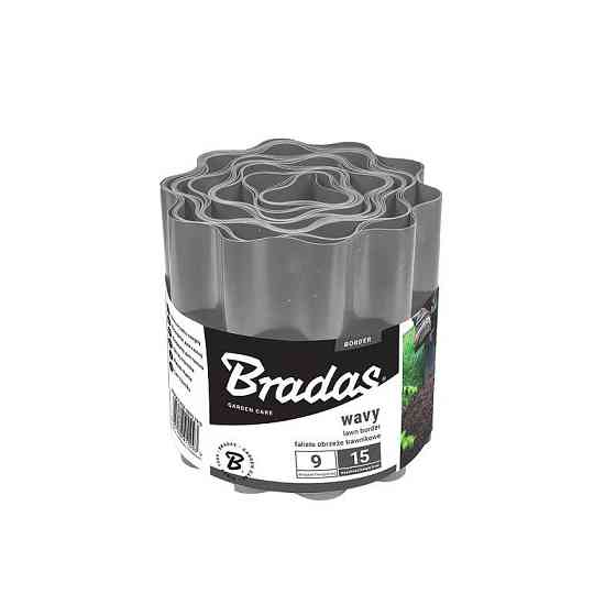 Бордюр хвилястий 20см 9м сірий Bradas, Польща Київ