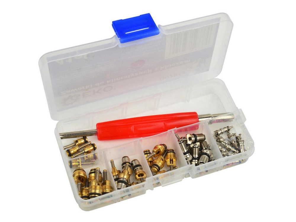 РемНабір золотників кондиціонера  "GeKo" 6 видів, комплект 41 штука з ключем Київ - фото 1