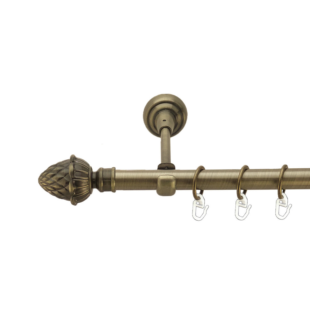 Карниз Orvit Цинара металевий однорядний відкритий Антик 19 мм 200 см (3993951) Львів - фото 1