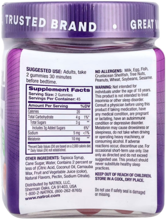 Мелатонин для сна Natrol Melatonin Gummies 90 конфет со вкусом клубники Киев
