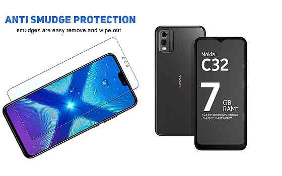 Защитное стекло NeoGlass для Nokia C32 – ультрапрозрачное и устойчивое Киев