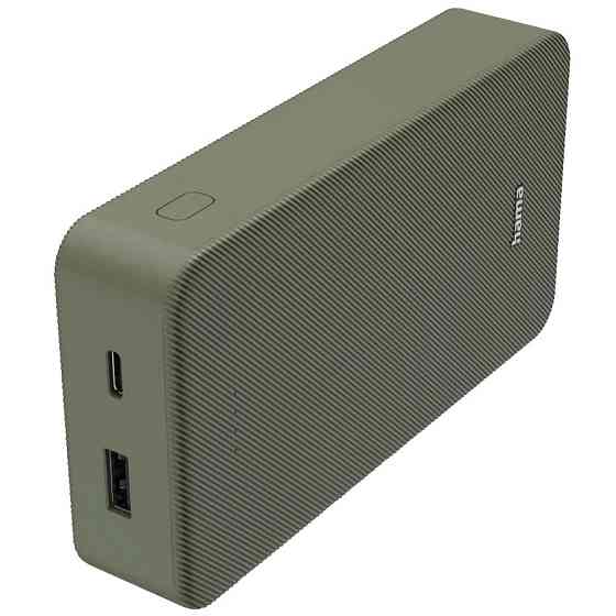Універсальна мобільна батарея Hama 20000 mAh 15 W Green (00201716) ( 29124 ) Харків