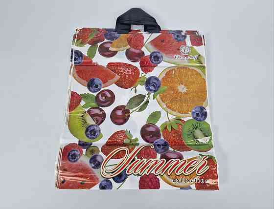 Пакет із петльовою ручкою 40*45(65 мкм)"Фрукти Ренпако (25 шт.) Харків