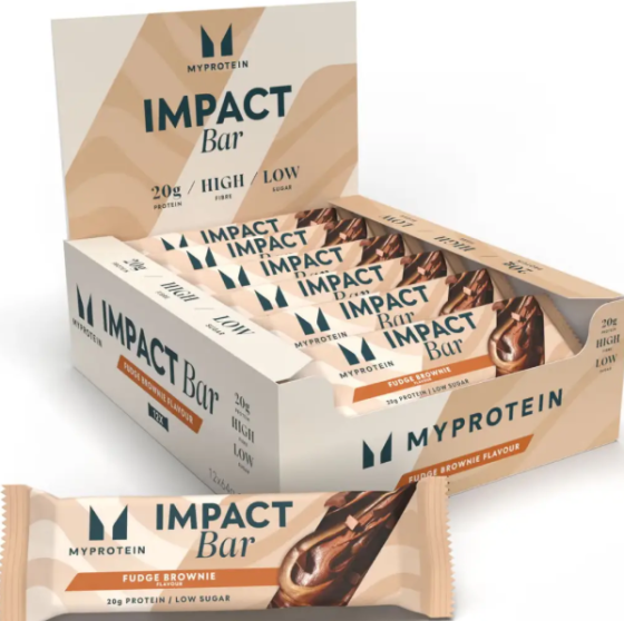 Протеїновий батончик Myprotein Impact Bar 12x64g брауні (До 06.26) Київ