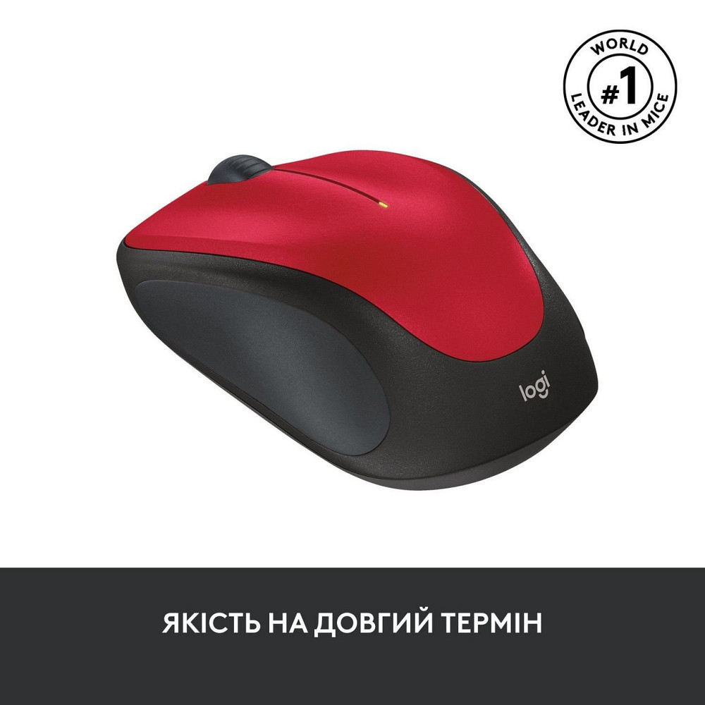 Миша бездротова Logitech M235 Red (910-002496)  Чорно-червоний Харків - фото 4